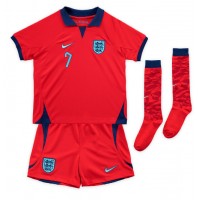 England Jack Grealish #7 Bortadräkt Barn VM 2022 Kortärmad (+ Korta byxor)